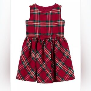 Carter’s Toddler Girls Plaid Printed Woven Dress